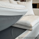 MODE Crepes 3-Seater Linen Sofa, Light Grey