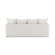MODE Crepes 3.5-Seater Linen Sofa, Off-White