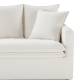 MODE Crepes 3.5-Seater Linen Sofa, Off-White