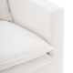 MODE Crepes 3.5-Seater Linen Sofa, Off-White