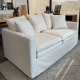 MODE Crepes 3.5-Seater Linen Sofa, Off-White