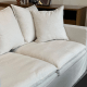 MODE Crepes 3.5-Seater Linen Sofa, Off-White