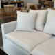MODE Crepes 3.5-Seater Linen Sofa, Off-White