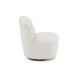MODE Domi Swivel Chair, Pearly White