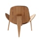 Hans Wegner Shell Chair CH07 Replica, Oak Ivory
