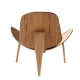 MODE Danish Shell Chair, Oak Ivory