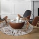 Hans Wegner Shell Chair CH07 Replica, Oak Black