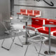MODE Larkin Acrylic Folding Dining Chair, Transparent