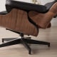 MODE Eames Replica Lounge Chair with ottoman, Natural Walnut and Black