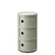 Anna Ferrieri Componibili 3 Tier Storage Unit Replica, 32x58CM, Matcha Green