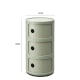 Anna Ferrieri Componibili 3 Tier Storage Unit Replica, 32x58CM, Matcha Green