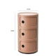 Anna Ferrieri Componibili 3 Tier Storage Unit Replica, 32x58CM, Pink