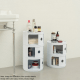 Anna Ferrieri Componibili 2 Tier Storage Unit Replica, 32x40CM, White