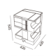Joe Colombo 2 Tier Boby Storage Trolley Cart Replica, Yellow
