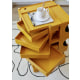 Joe Colombo 3 Tier Boby Storage Trolley Cart Replica, Yellow