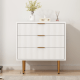 MODE Leia Chest of 3 drawers, White Haze, 71x39.8x75cm