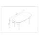 MODE Alexa Dining Table, 1.6m