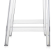 Philippe Starck Victoria Ghost Bar Stool With Back Replica, Set of 2