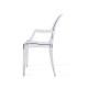 Philippe Starck Louis Ghost Chair with Arms Replica, Transparent