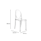 Philippe Starck Victoria Armless Ghost Chair Replica, Set of 2