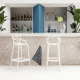 Velo Stackable Stool Replica, White