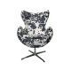 Arne Jacobsen Egg Cowhide Chair Replica