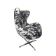 Arne Jacobsen Egg Cowhide Chair Replica