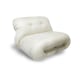 Tobia Scarpa Soriana Lounge Chair Replica, 1-Seater, White