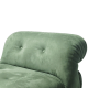 Tobia Scarpa Soriana Lounge Chair Replica, 1-Seater, Green
