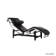 Le Corbusier LC4 Chaise Lounge Replica, Faux Leather