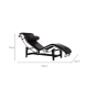 Le Corbusier LC4 Chaise Lounge Replica, Genuine Leather