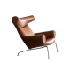 Hans Wegner OX Armchair with Ottoman Replica