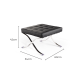 Mies Van Der Rohe Barcelona Chair with Ottoman Replica, 2-Seater
