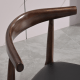 Replica Hans Wegner Elbow Chair CH20, Set of 2, Walnut & Black