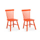 TON Ironica Dining Chair Replica, Orange, Set of 2