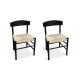 Borge Mogensen Shaker Chair J39 Replica, Black, Set of 2