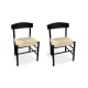 Replica Borge Mogensen J39 Shaker Chair, Set of 2, Black & White