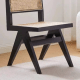 Pierre Jeanneret Dining Chair Replica, Black, Set of 2