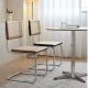 Marcel Breuer Cesca Cane Dining Chair Replica, Black, Set of 2