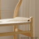 Hans Wegner Wishbone Dining Chair CH24 Replica, Black, Set of 2