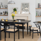 Hans Wegner Wishbone Dining Chair CH24 Replica, Black, Set of 2