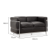 Replica Le Corbusier LC2 Sofa, 2-Seater