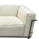 Le Corbusier LC3 Sofa Replica, 2-Seater, White