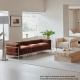 Le Corbusier LC3 Sofa Replica, 2-Seater, White