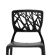 Dondoli Pocci Viento Chair Replica, Black, Set of 2