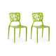 Dondoli Pocci Viento Chair Replica, Green, Set of 2