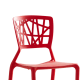 Dondoli Pocci Viento Chair Replica, Red, Set of 2
