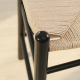 Hans Wegner Wishbone Bar Stool Replica, Black