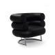 Eileen Gray Bibendum Chair Replica, Black