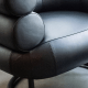 Eileen Gray Bibendum Chair Replica, Black